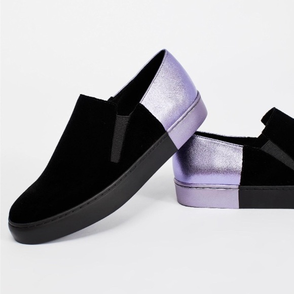 Free People Varsity Slip-On Sneaker purple black - Picture 3 of 5